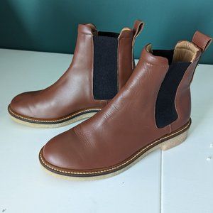 Everlane The Chelsea Boot, Size 8, Tobacco Brown